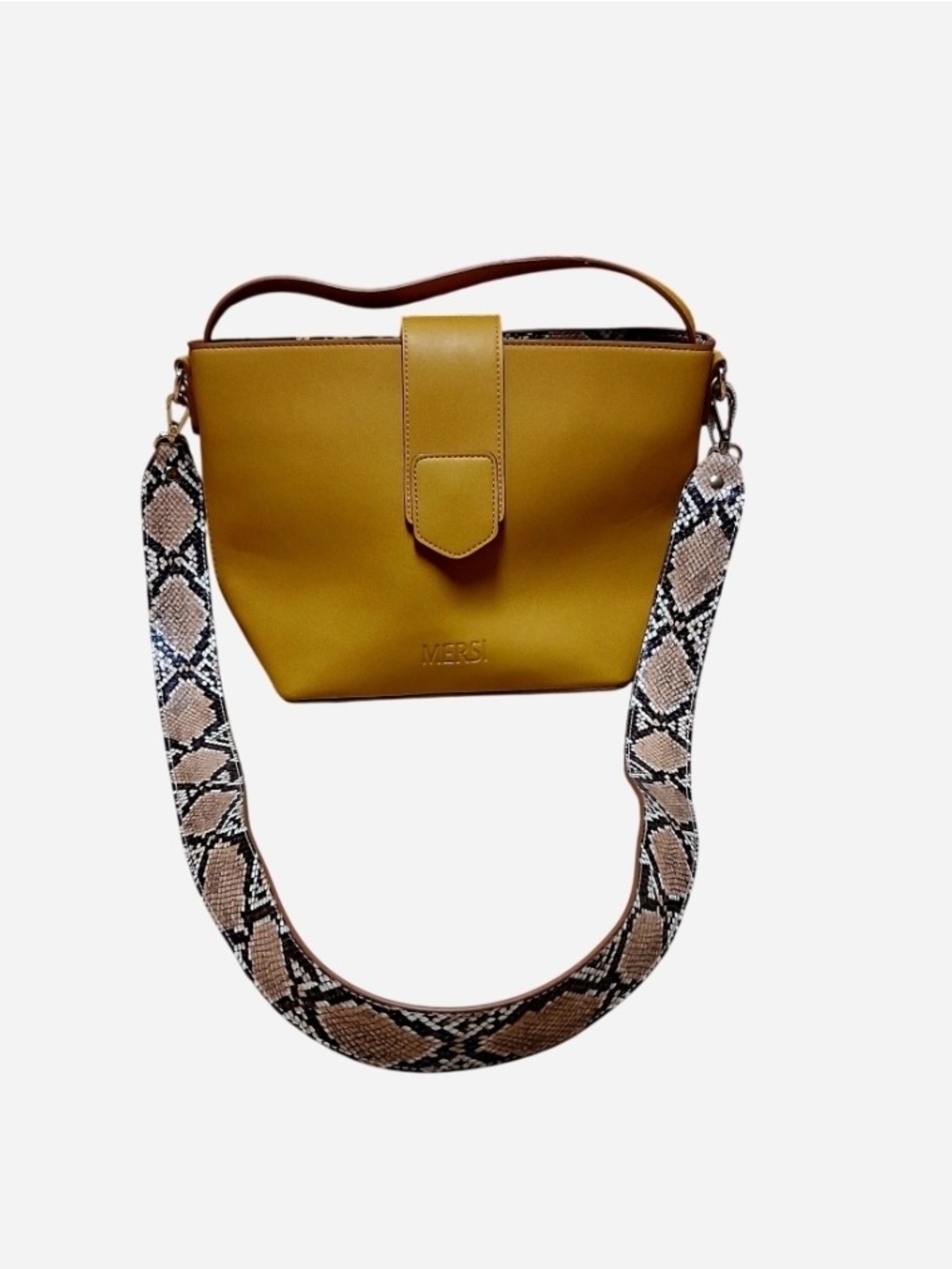 Mersi Vegan Leather Isabella Bucket Bag